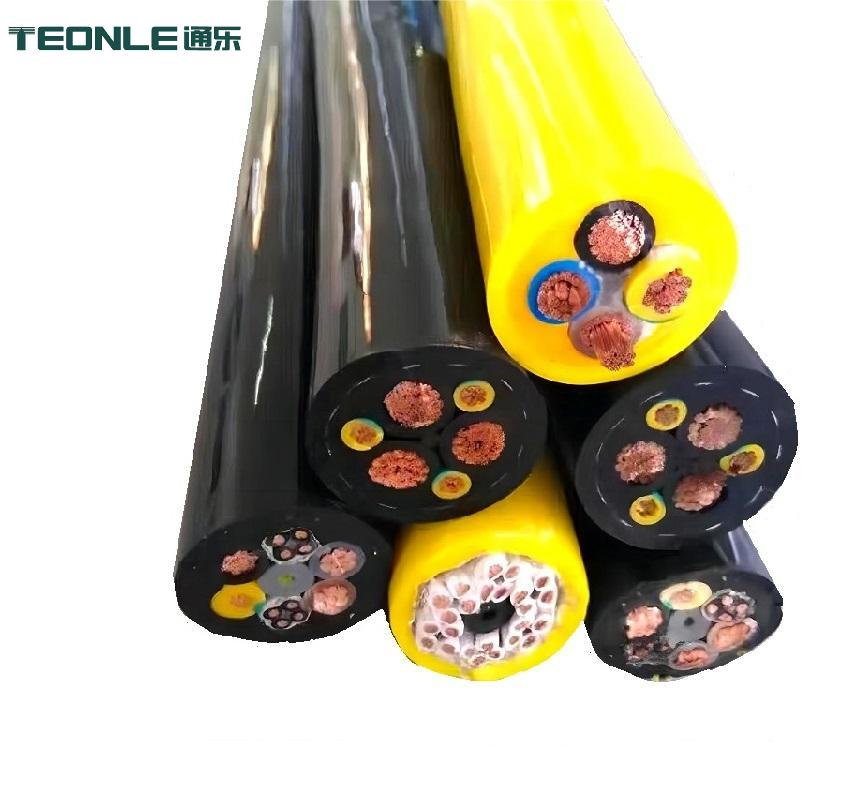 高柔性盾构机PUR卷筒多芯多颜色可选电缆