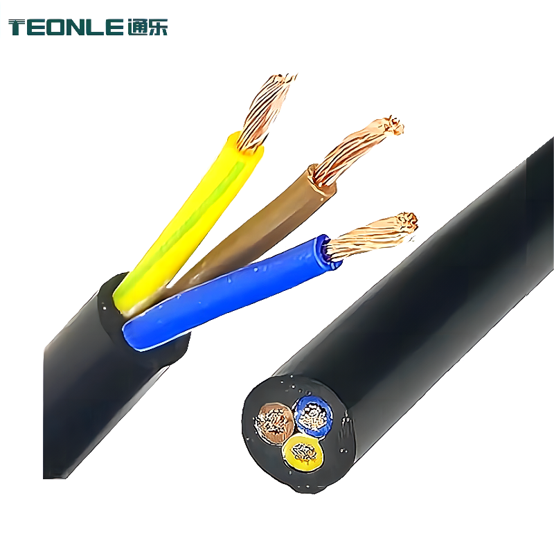 通乐欧标H07VV-F电子线纯铜电缆电缆线单芯多股软线