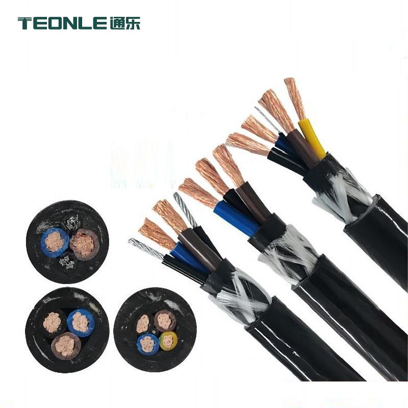 2 3 4-core flexible acid, alkali and wear resistant TPU external being RVV Marine exploration cable