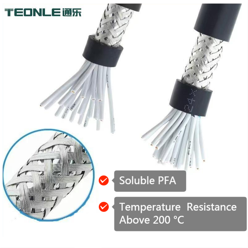 High temperature resistance above 200°C, anti-freezing and oil resistance KFFRP shielding control line
