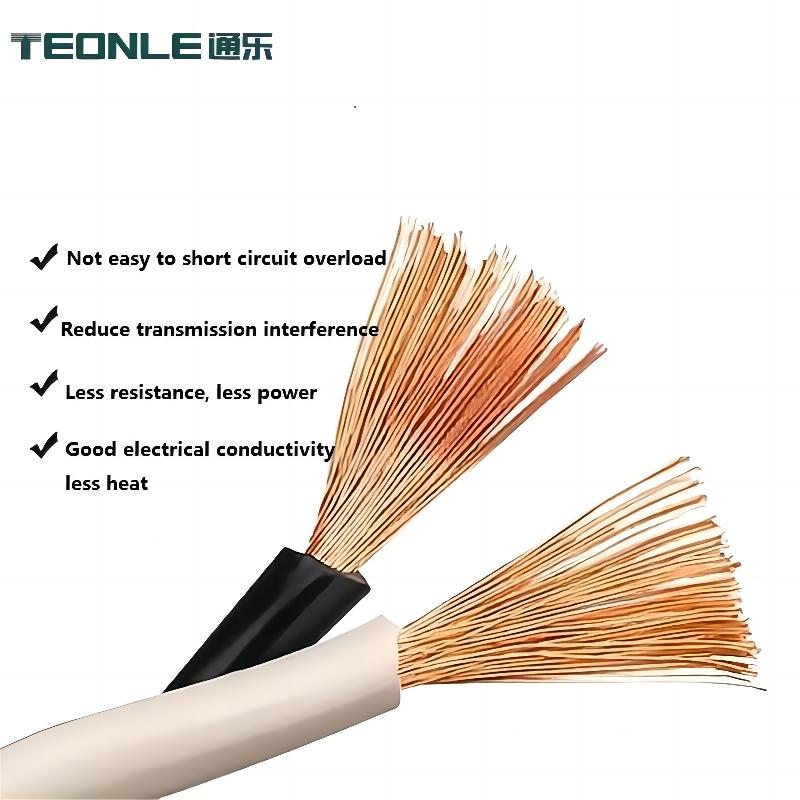 Pure copper household twisted-flower wire RVS lamp holder wire advertising lamp wire fire signal soft wire
