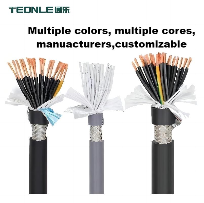 Robot control cable Environmental protection material fire retardant double shielded cable