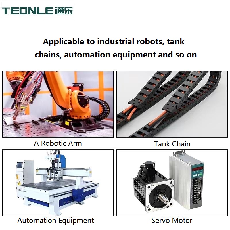 Composite robot cable high flexibility is not easy to break acid and alkali resistant cable