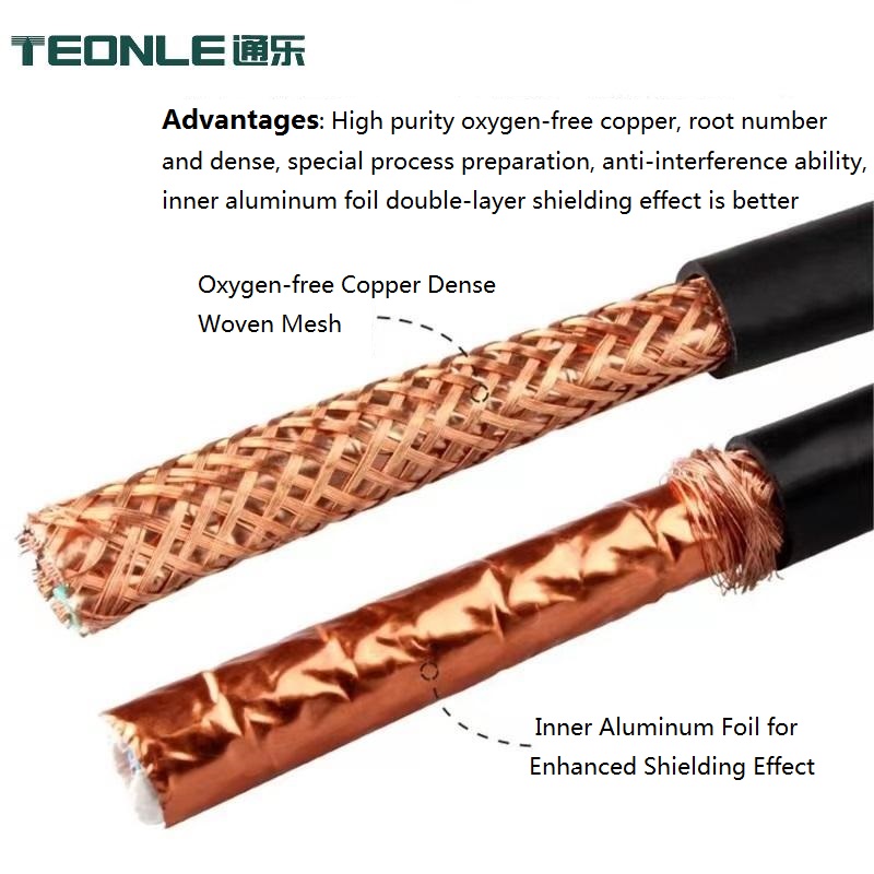 Teonle signal cable RVVP high flexibility shielded wear resistant oil resistant cable 2 3 4 5 6 10 Multi-core Optional