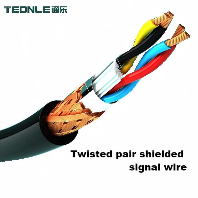 High flexible RVVSP cable in shielded circuit of electronic equipment and automation device