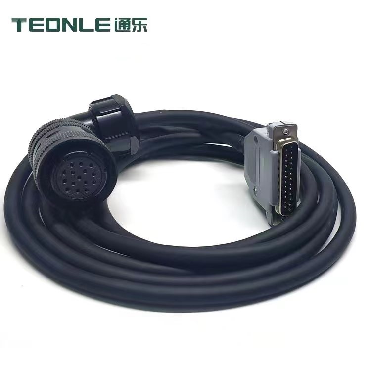 High flexible power line encoder custom set of cables