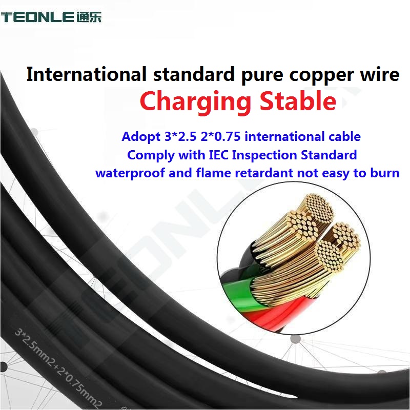 Waterproof and flame retardant automobile special cable soft folding charging cable