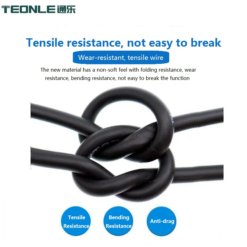 Robot power cable fireproof, flame retardant, soft, flexural and tensile